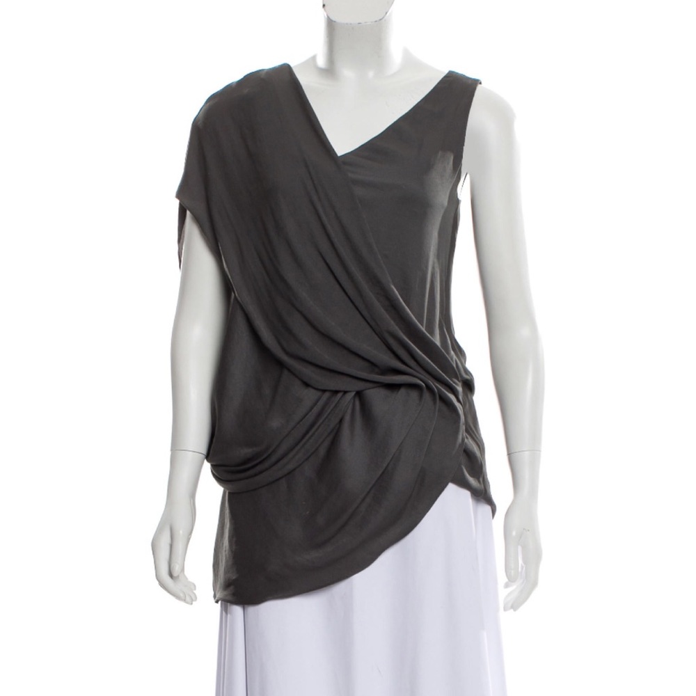 Helmut Lang | Helios Draped Satin Top